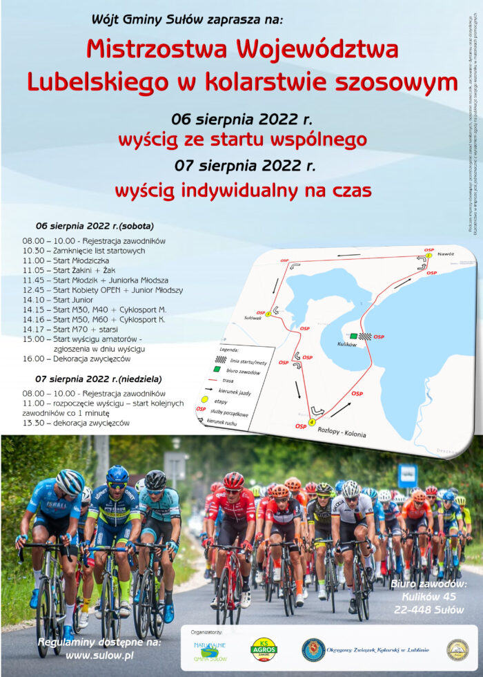 Plakat Mistrzostw w kolarstwie szosowym