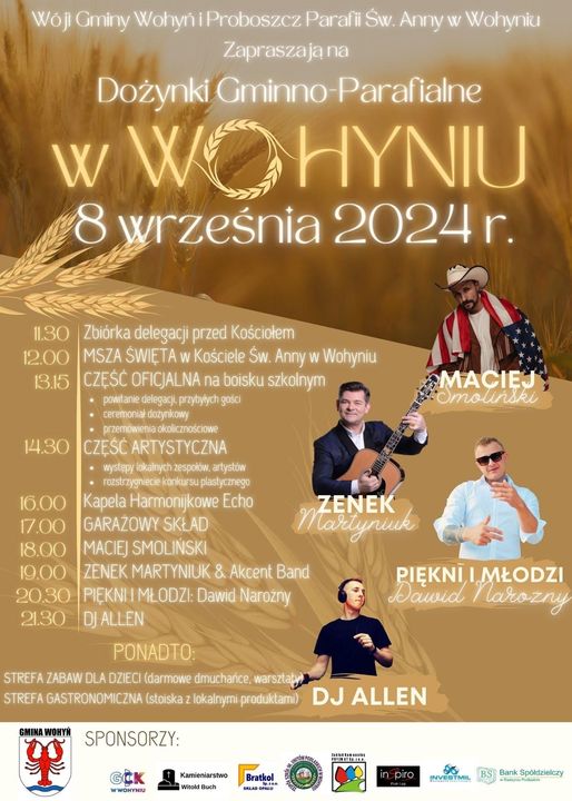 Plakat dożynkowy 2024