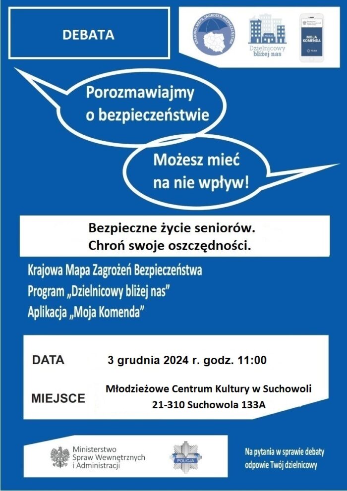 debata bezpieczne życie seniorów