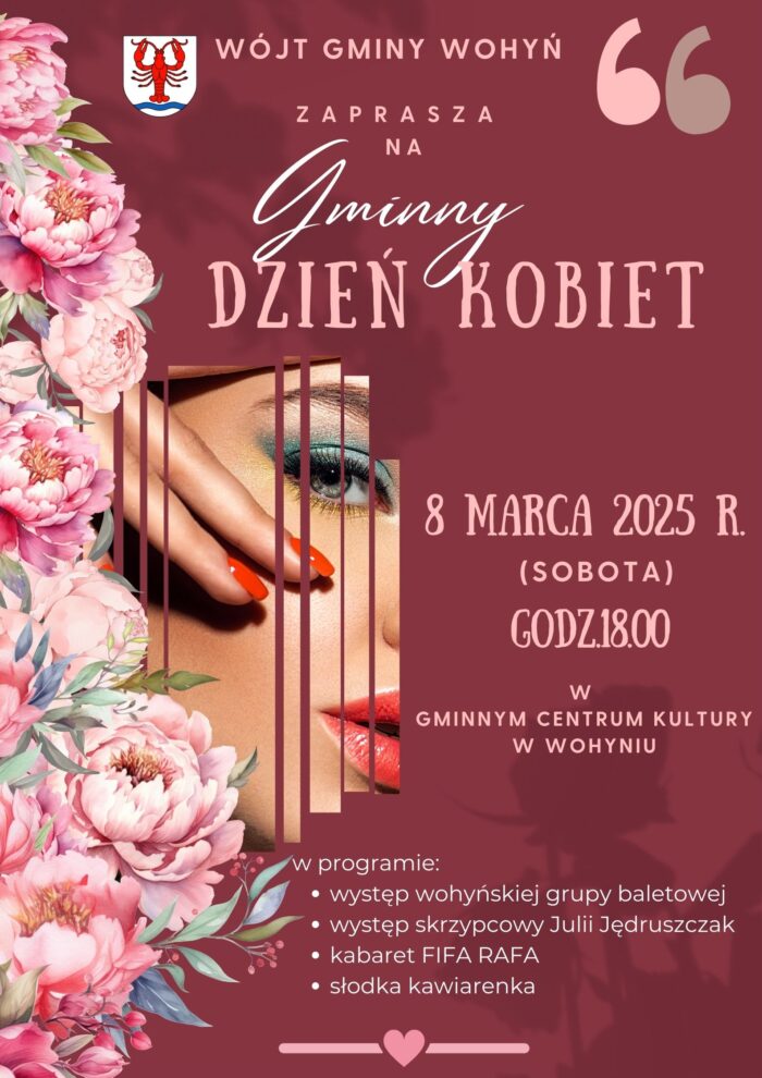 Plakat Gminny Dzień Kobiet