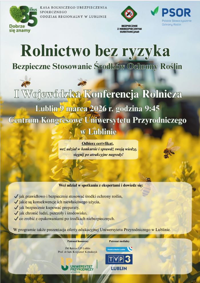 plakat konferencja rolnicza