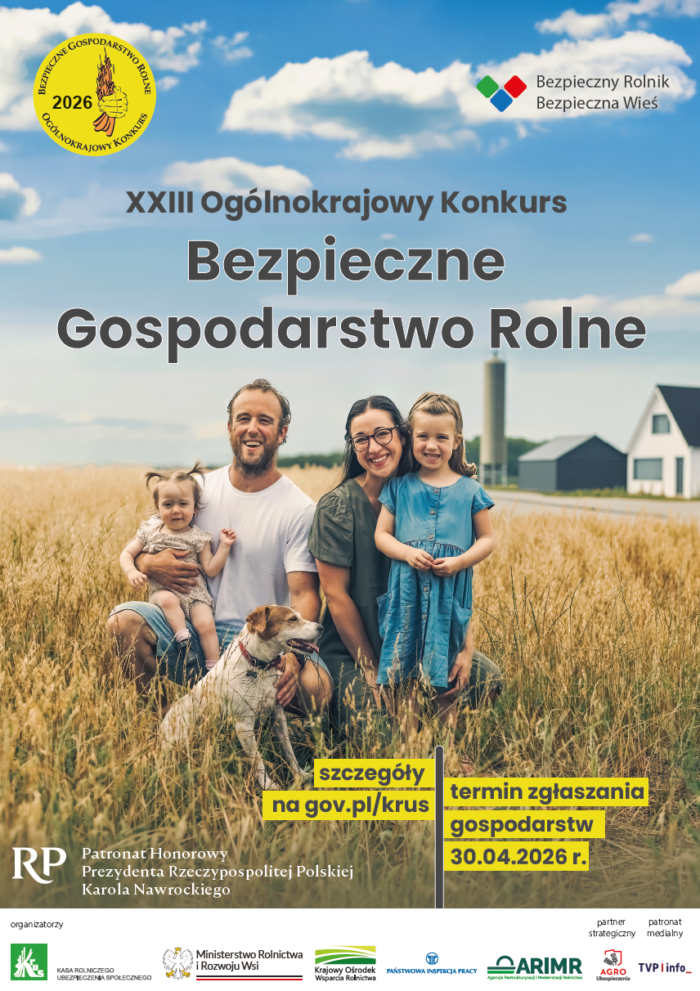 Plakat bezpieczne gospodarstwo rolne