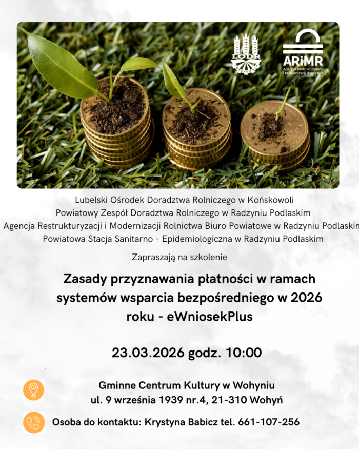 szkolenie z dopłat