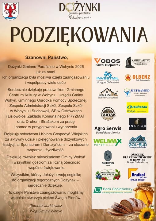 Podziękowania